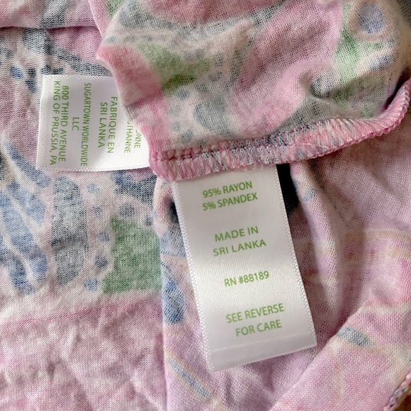 NWT Lilly Pulitzer Ruffle Pajama Tank Top Size S - Picture 10 of 10